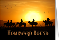 I’m Coming Home! Western Sunflowers with Cowgirls & Cowboys card