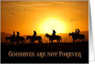 Goodbye Veterinarian Country Western Horse card