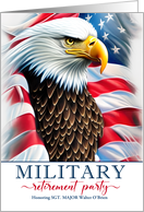 Military Retirement Party Invitations Patriotic Eagle card