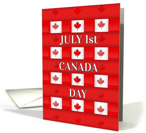 Canada Day Maple Pattern card (1110022)