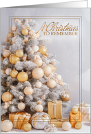 A Christmas to Remember Fireplace and Christmas Tree card