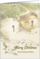 for Minister Christmas Sleigh Bells and Music Custom card