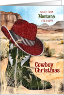 from Montana Cowboy Christmas County Western Boot and Hat card