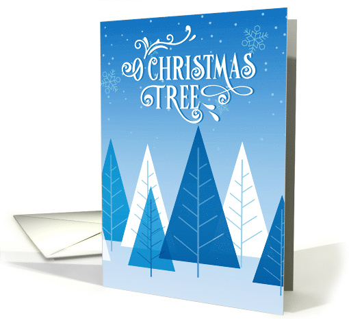 O Christmas Tree Winter Blues card (1160168)