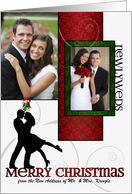 Custom from Newlyweds Merry Christmas from Our New Address card