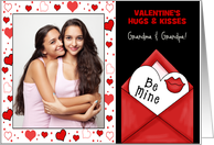for Grandparents on Valentine’s Day from Grandchildren Photo card