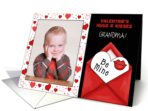 for Grandma on Valentine's Day from Grandchildren Custom Photo card