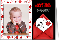 for Grandma on Valentine’s Day from Grandchildren Custom Photo card