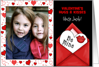 for Uncle on Valentine’s Day from Niece or Nephew with Photo card