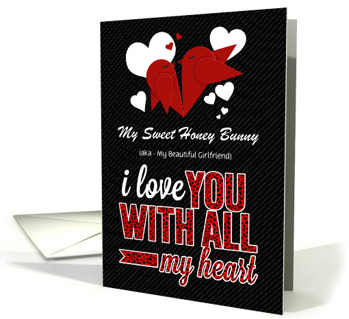 for Girlfriend on Valentine's Day Love Birds Cheetah... (1223266)