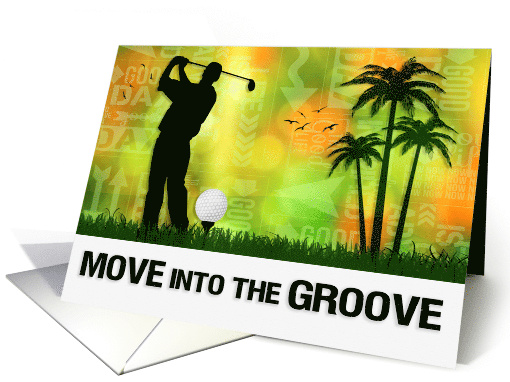 Good Luck Golfer Golf Sports Theme card (1235010)