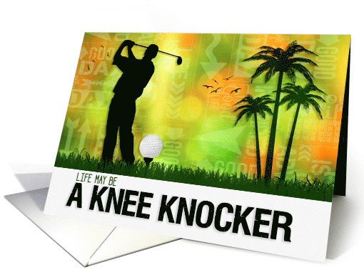 Encouragment for a Golfer Golf Sports Theme card (1235084)