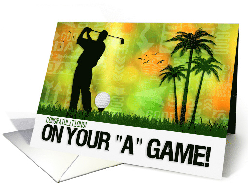 Golf Game Congratulations Golfer Sports Theme card (1250168)