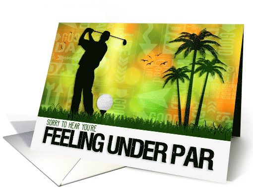 Get Well Golfer Golf Sports Theme card (1250186)