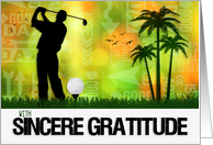 Thank You Golfer Golfer Sports Theme card