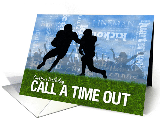Birthday Football Theme Players on the Field card (1254098)
