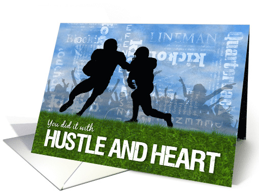 Congratulations Football Theme Players on the Field card (1254660)