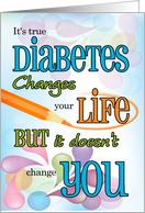 Juvenile Diabetes Get Well for Teens or Tweens in Bright Colors card