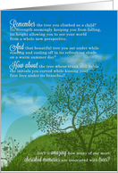 Arbor Day Remembering Trees in Our Lives card
