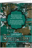 Sympathy for Survivors of a Suicide Urban Graffiti card
