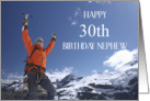 Mountain Climber 30th Birthday for Nephew card