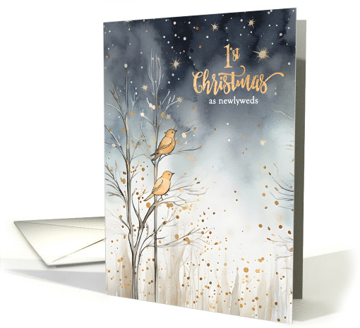 1st Christmas from the Newlyweds Wild Birds in Winter card (1346042)