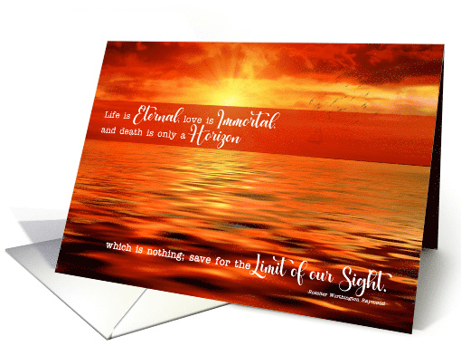From All of Us Life is Eternal Sympathy Sunset Horizon card (1369706)
