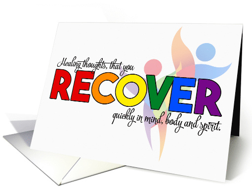 Get Well LGBT Rainbow Theme card (1395914)