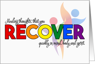 Get Well LGBT Rainbow Theme card
