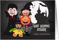 for Grandma Kids Halloween Costume 3 Photo Custom card