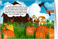 Tom the Turkey’s Thanksgiving Adventures Continue card