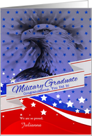 Custom Military Graduate American Eagle and Stars card