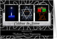 Interfaith Season of Celebration Kwanzaa, Christmas, and Hanukkah card