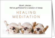 Dog Cancer Patient Get Well Healing Meditation card