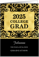 BRAVO Class of 2024 Graduate Faux Gold Foil Custom card