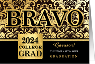 College Graduation Congratulations in Faux Gold Foil Custom 2022 card