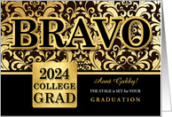 Custom Relation College Graduation Faux Gold Foil 2024 card