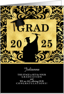 from All of Us Graduation BRAVO Faux Gold Foil Custom card