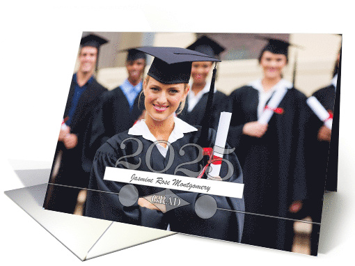 Class of 2023 Graduate Transparent Number Overlay Senior's Photo card
