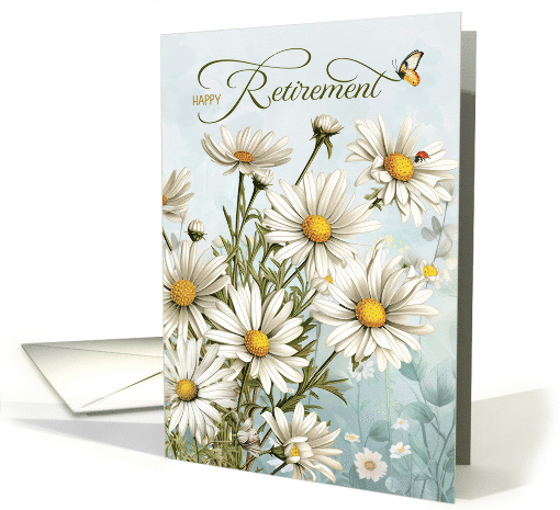 Retirement Congratulations White Daisy Garden card (1482442)