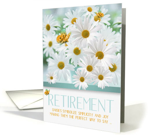 Retirement Congratulations White Daisy Garden card (1482442)