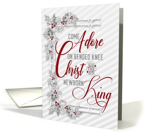 for Pastor and Family Christ the Newborn King Religious Christmas card