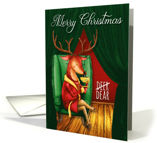 for Husband Christmas Deer with Fun Play on Words card (1489722)