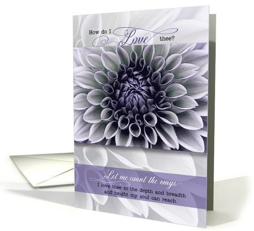 for Wife Wedding Anniversary Soft Lavender Floral Petals card