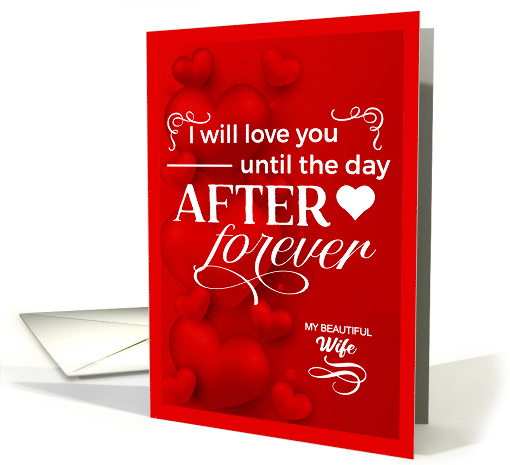 for Wife Love and Romance Red Hearts card (1509420)