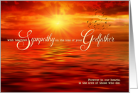 Loss of Godfather Sympathy Sunset Ocean card