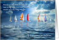 Retirement Congratulations Sailing the Sea Theme card