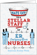 Hats Off to Emergency Room Nurses on National Nurses Week card