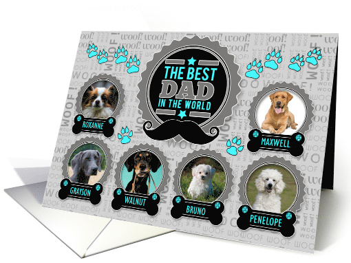 6 Pet Photo Best Dad in the World Dogfather Theme for... (1518680)
