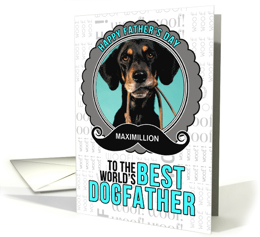 from the Dog Fun Father's Day Dogfather Theme with Pet's Photo card
